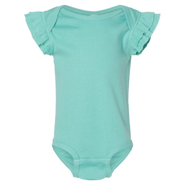 Infant Flutter Sleeve Baby Rib Bodysuit Thumbnail