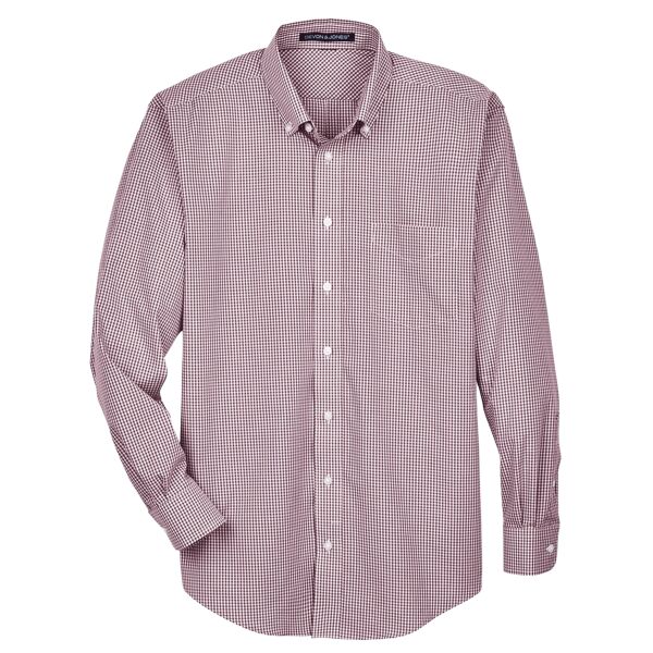 Men's Crown Collection® Gingham Check Woven Dress Shirt Thumbnail