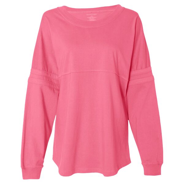 Women's Jersey Pom Pom Long Sleeve T-Shirt Thumbnail